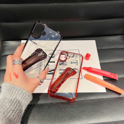 lipstick lipstick women's phone case iPhone13Promax transparent anti-fall three-dimensional Hailey 13ins trendy girl hard shel