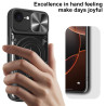 Case For iPhone 16e Magnetic Slide Camera Protection Cover 360 Rotate Kickstand Armor Ring Funda Capa