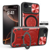 Case For iPhone 16e Magnetic Slide Camera Protection Cover 360 Rotate Kickstand Armor Ring Funda Capa