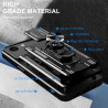 For Apple iPhone 16e Case With Slide Lens Cover Rotating Ring Shockproof Stand Holder Phone Case