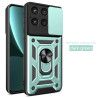 For Moto G Stylus 2025 5G Case With Slide Lens Cover Rotating Ring Shockproof Stand Holder Phone Case