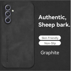 Sheepskin Leather Case for Samsung Galaxy A54 5G, Shockproof Protection Phone Shell, Anti-Fingerprint Coque for Samsung Galaxy A54 Cover, Durable TPU Back Fundas