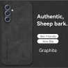 Sheepskin Leather Case for Samsung Galaxy A54 5G, Shockproof Protection Phone Shell, Anti-Fingerprint Coque for Samsung Galaxy A54 Cover, Durable TPU Back Fundas