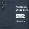 Sheepskin Leather Case for Samsung Galaxy A54 5G, Shockproof Protection Phone Shell, Anti-Fingerprint Coque for Samsung Galaxy A54 Cover, Durable TPU Back Fundas