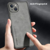 Luxury Matte Leather Protective Case for iPhone 13, iPhone 14, iPhone 15 Pro Max Plus, Soft TPU Shockproof Back Cover, Fingerprint-Resistant, Anti-Dust, Durable Protection