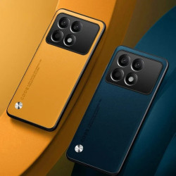 Luxury PU Leather Case for Poco X6 Pro, Shockproof Silicone Shell, Full Camera Protection, Anti-Scratch, Anti-Fingerprint, Premium TPU Case for Xiaomi Poco X6 Pro Cover Fundas