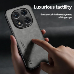 Luxury Magnetic Leather Case for Poco X7 & Xiaomi Redmi Note 14 Pro 5G, Soft TPU Protective Phone Shell, Car Mount Holder, Scratch-Resistant Cover