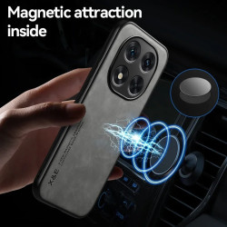 Luxury Magnetic Leather Case for Poco X7 & Xiaomi Redmi Note 14 Pro 5G, Soft TPU Protective Phone Shell, Car Mount Holder, Scratch-Resistant Cover