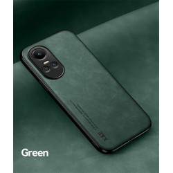 Luxury Magnetic Leather Case for Oppo Reno 10 5G, Soft TPU Protective Back Cover, Scratch-Resistant, Shockproof Funda for OPPO Reno 10