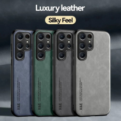 Samsung Galaxy S24 Ultra Magnetic TPU Leather Case, Shockproof & Scratch-Resistant, with Magnetic Holder