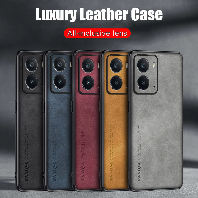 Luxury Matte Leather Protective Case for Realme Neo7x, Soft TPU Shockproof Back Cover, Fingerprint-Resistant, Anti-Dust