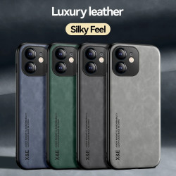 Luxury Leather Case for iPhone 11 - Magnetic Car Mount Holder | Shockproof Protection Case for iPhone 11, 12 Pro Max, Plus, SE...