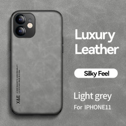 Luxury Leather Case for iPhone 11 - Magnetic Car Mount Holder | Shockproof Protection Case for iPhone 11, 12 Pro Max, Plus, SE | Premium PU Leather Cover