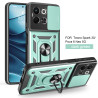 For Tecno Spark 30 5G Case With Slide Lens Cover Rotating Ring Shockproof Stand Holder Phone Case