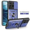 For Honor X5b Plus Case With Slide Lens Cover Rotating Ring Shockproof Stand Holder Phone Case for Honor X5b Plus