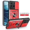 For Honor X5b Plus Case With Slide Lens Cover Rotating Ring Shockproof Stand Holder Phone Case for Honor X5b Plus