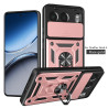 For OnePlus Nord 4 Case With Slide Lens Cover Rotating Ring Shockproof Stand Holder Phone Case for OnePlus Nord 4