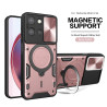 Case For Moto G 5G 2025 Magnetic Slide Camera Protection Moto G 5G 2025 Cover 360 Rotate Kickstand Armor Ring Funda Capa