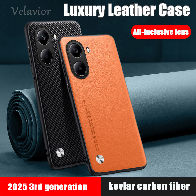 For Xiaomi Poco X7 Pro Racing Case Luxury PU Leather Back Cover Silicone Shockproof Full Protection Phone Turbo 4 Racing Fundas