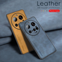 Protective Case For Xiaomi 15 Ultra Luxury Matte Leather Back Cover Coque Protection Back Fundas