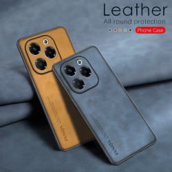 Lambskin Leather Case for Infinix Note 40X 5G - TPU Soft Bumper, Shockproof Lens Protection Cover for Note 30 Pro, Note 30 4G