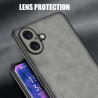 Sheepskin Leather Case for iPhone 16 Pro Max - TPU Soft Frame, Shockproof Camera Protection, Luxury Back Cover for iPhone 16 Plus