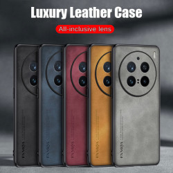 Case for vivo X200 Pro TPU Soft Frame Sheepskin Leather Back Coque for X100 Pro+ X100s Pro Cover Camera Protect Shockproof Shell