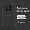 Luxury Sheepskin Leather Case for Vivo X200 Pro - Shockproof TPU Soft Frame, Camera Protection for X100 Pro+, X100s Pro Cover