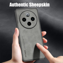 Luxury Sheepskin Leather Case for Vivo Y300 Pro - Shockproof TPU Soft Frame, Camera Protection for Vivo Y200i Y100i T3x V29e 5G Cover