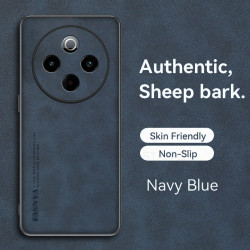 Luxury Sheepskin Leather Case for Vivo Y300 Pro - Shockproof TPU Soft Frame, Camera Protection for Vivo Y200i Y100i T3x V29e 5G Cover