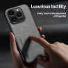 Luxury Leather Case for iPhone 16 Pro Max | Magnetic Car Holder Phone Shell for iPhone 16 Plus, 16 Pro, 16 | Protective Fundas