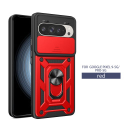 For Google Pixel 9 8 Pro Case With Slide Lens Cover Rotating Ring Shockproof Stand Holder Phone Case for Google Pixel 8A