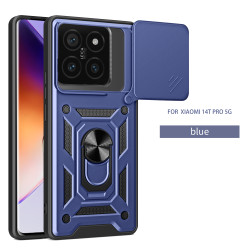 For Xiaomi 14T 13T Pro 14 ultra Case With Slide Lens Cover Rotating Ring Shockproof Stand Holder Phone Case for Redmi K60 Ultra