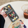 iPhone 16 Pro Max Case – 3D Cartoon TOM & JERRY Soft Silicone Shell with Pop Holder & Lens Protection