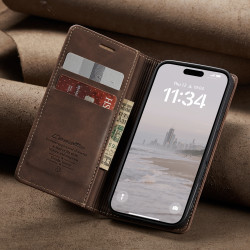 Luxury Retro Case for iPhone 16 15 Pro Max Multiple Card Slots Stand Function Phone Cover for iPhone 16 15 Plus Leather Wallet