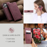 Luxury Retro Case for iPhone 16 15 Pro Max Multiple Card Slots Stand Function Phone Cover for iPhone 16 15 Plus Leather Wallet