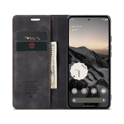 Luxury Retro Case for Google Pixel 9 Pro XL Multiple Card Slots Stand Function Phone Cover for Pixel 8 Pro 8A 7 Pro Leather