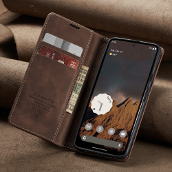 Luxury Retro Case for Google Pixel 9 Pro XL Multiple Card Slots Stand Function Phone Cover for Pixel 8 Pro 8A 7 Pro Leather