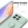 Liquid Silicone Case for Xiaomi Poco X6 & X7 Pro | Shockproof Ring Stand Shell & POCO X5 Pro Bumper Cover