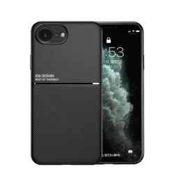 Luxury Shockproof Case for iPhone 16E | Magnetic Car Holder Phone Cover with Textured Grip | 5G Protection Coque Fundas