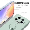 Liquid Silicone Case for Xiaomi 14 Ultra | Shockproof Soft Phone Cover with Ring Holder & Silicone Lanyard