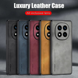 Case for Poco X7 Protect Lens Lambskin Leather Shell Coque Xiaomi Redmi Note 14 Pro 5G Cover TPU Soft Bumper Shockproof Funda