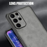 Luxury Case for Samsung Galaxy S25 Ultra - Lambskin Leather Protection, TPU Soft Bumper, Shockproof & Camera Lens Protection for Samsung Galaxy S24 Ultra